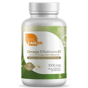Omega 3 Platinum plus D 360sg by Zahler