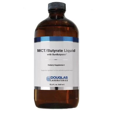 Douglas Laboratories MCT/Butyrate Liquid with SunButyrate amber bottle, 15.6 fl. oz. (460 ml)