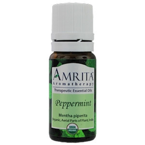 Peppermint Essential Oil Organic - 10 ml by Amrita Aromatherapy
