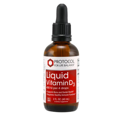 Vitamin D-3 400IU 2oz by Protocol for Life Balance