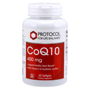 CoQ10 Absorb 400mg 60sg by Protocol for Life Balance
