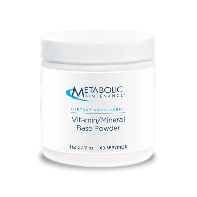 Custom Vitamin/Mineral Base Pwd (60 svg) 310g / 11 oz by Metabolic Maintenance
