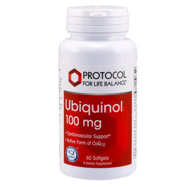 Ubiquinol 100mg 60sg by Protocol for Life Balance