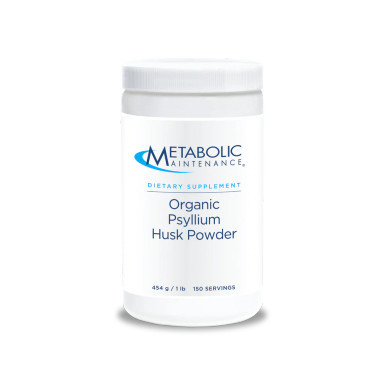 Psyllium Husk Powder [150svg] 454g / 1 lb. by Metabolic Maintenance