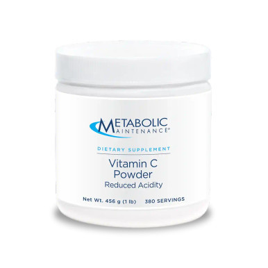 Vitamin C Powder(Reduced Acidity) 1LB by Metabolic Maintenance