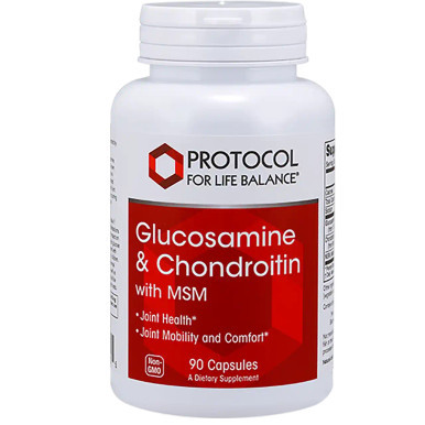 Glucosamine & Chondroitin with MSM 90c by Protocol For Life