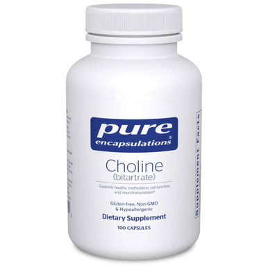 Choline (bitartrate) by Pure Encapsulations – Methylation, Cell Function, and Neurotransmission Support