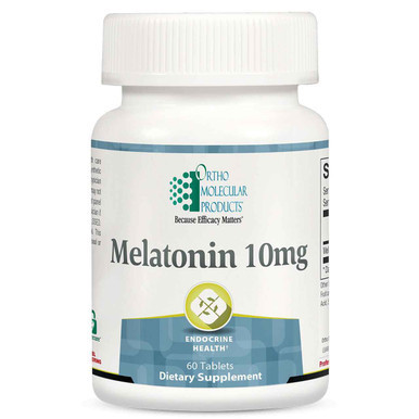 Melatonin 10 MG by Ortho Molecular Products - Circadian Rhythm and Antioxidant Support