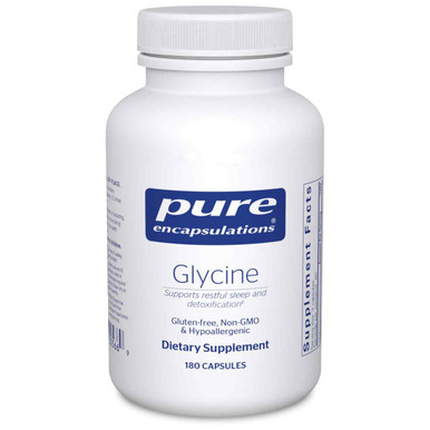 Glycine by Pure Encapsulations – Restful Sleep, Nervous System, and Detoxification Support