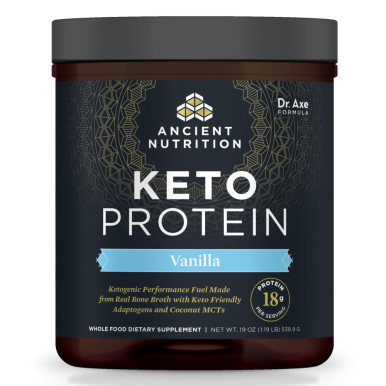 Keto Protein Vanilla 538g by Ancient Nutrition