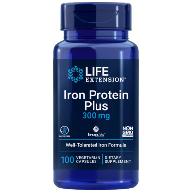 Iron Protein Plus 300mg 100c by Life Extension