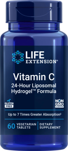 Vitamin C 24-Hour Liposomal Hydrogel Formula 60t by Life Extension