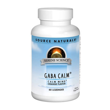 GABA Calm Lozenge Orange 60loz by Source Naturals