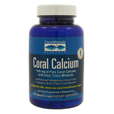 Coral Calcium w/ ConcenTrace 60c by Trace Minerals Research