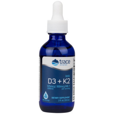 Ionic Vitamin D3 + K2 2fl oz by Trace Minerals Research