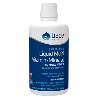 Liquid Multi Vitamin-Mineral Berry Flavor 30fl oz by Trace Minerals Research