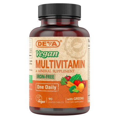 Vegan Multivitamin (Iron-Free) - 90 Tablets by Deva Nutrition