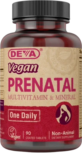 Vegan Prenatal Multivitamin - 90 Tablets by Deva Nutrition