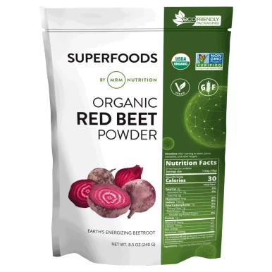 Raw Organic Red Beet Powder - 240 Grams by Metabolic Response Modifier