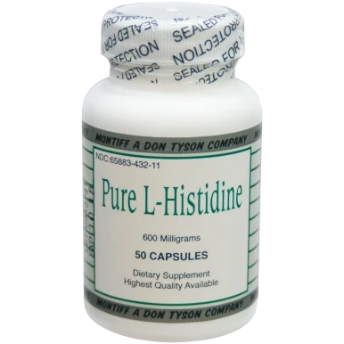 Pure L-Histidine 600mg 50c by Montiff