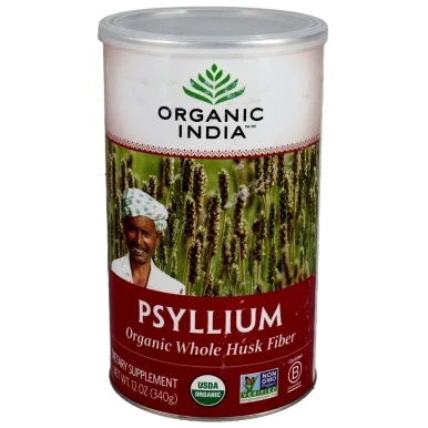 Organic Whole Husk Psyllium 12oz by Organic India
