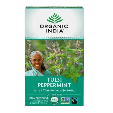 Tulsi Tea Peppermint 18ct by Organic India