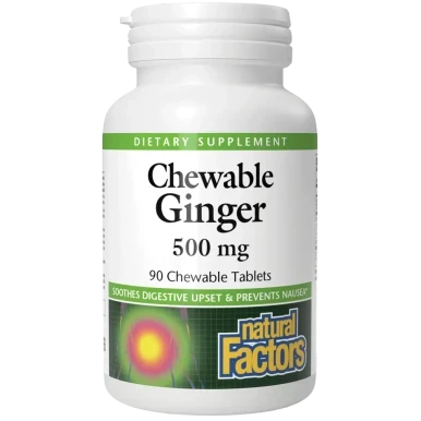Chewable Ginger 90t by Natural Factors