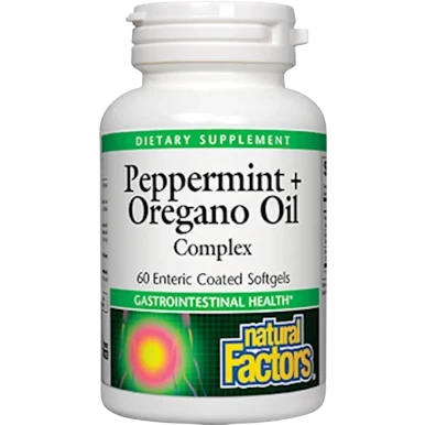 Peppermint & Oregano Oil - 60 gels by Natural Factors