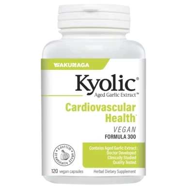 Kyolic Cardiovascular Vegan Formula 300 120c by Wakunaga