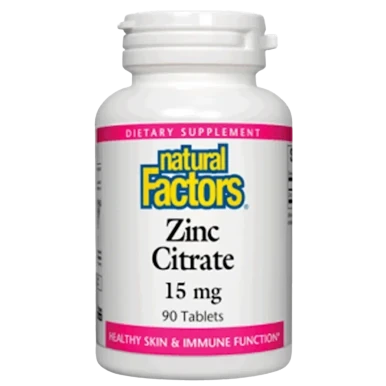 Zinc Citrate 90 tablets by natural factors