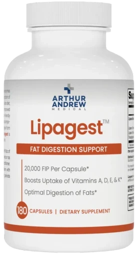 Lipagest - 20,000 FIP - 180 Capsules by Arthur Andrew Medical