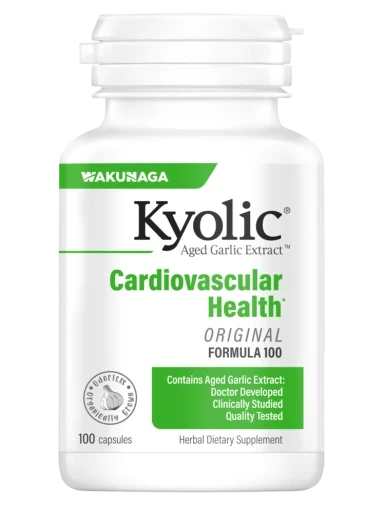 Kyolic Aged Garlic Extract Cardiovascular Formula 100 Capsules 100c by Wakunaga