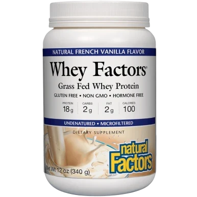 Whey Factors Powder Mix Vanilla 304 grams by Natural Factors