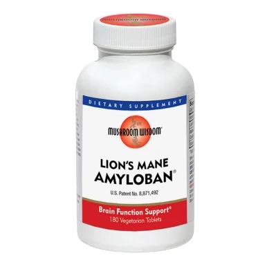 Lions Mane Amyloban - 180 Tablets by Mushroom Wisdom