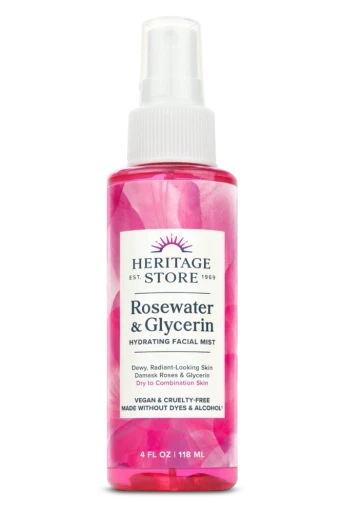 Rosewater & Glycerin w/atomizer spray 4oz by Heritage Products