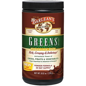 Greens Chocolate Silk 9.52 oz by Barlean's Organic Oils