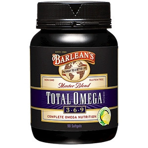 Total Omega Lemonade 1000 mg 90 gels by Barlean's Organic Oils