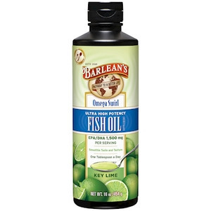 Ultra High Key Lime Omega Swirl 16oz by Barlean's Organic Oils