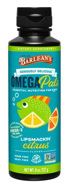 Omega Pals Lipsmackin' Citrus 227g by Barlean's Organic Oils