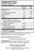 EFA-Sirt Supreme 180C - Supplement Facts
