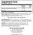 NeuPerzine 90C - Supplement Facts