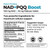NAD+ PQQ Boost label by Best 365 Labs