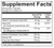 Gabanol by Ortho Molecular Products - Supplement Facts Label