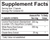 Balance by Ortho Molecular Products - Supplement Facts Label
