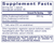SAMe (S-Adenosylmethionine) 60c Pure Encapsulations Label
