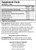 Hydro-Zyme 250T - Supplement Facts