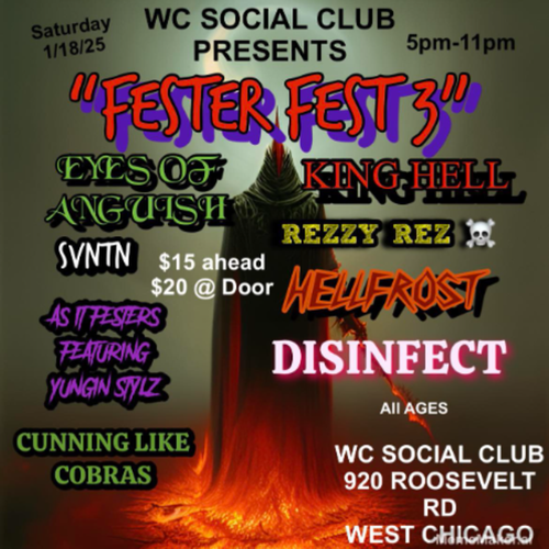 Reserved Table for 4 - Fester Fest 3 @ The WC Social Club - 2025-01-18