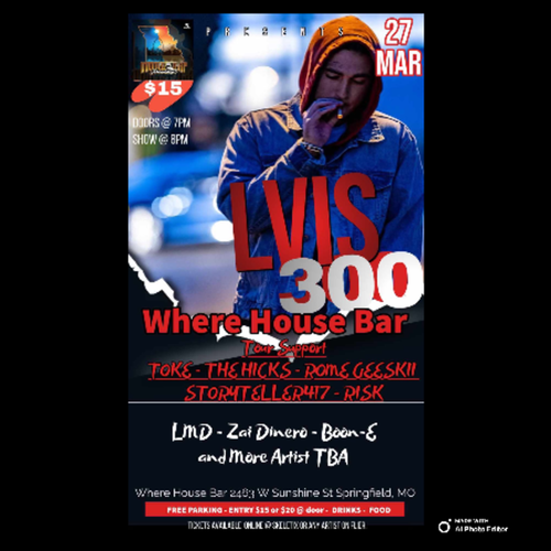 General admission  - Middle of the Map Promotions and Where House Bar Present LVIS300 @ Where House Bar - 2025-03-27