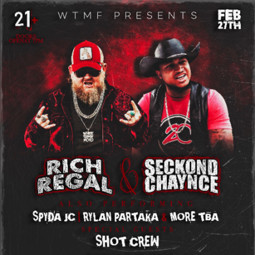 VIP Early Access Ticket - WTMF presents: SECKOND CHAYNCE @ Hunter Street Saloon - 2025-02-27