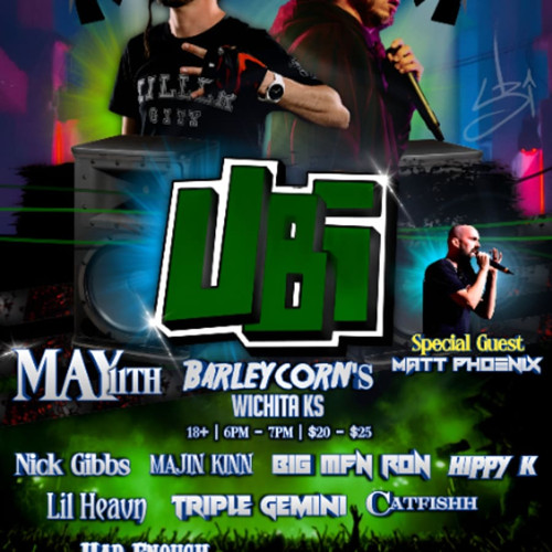 General Admission  - Ubi with Special Guest Matt Phoenix Wichita  @ Barleycorns  - 2025-05-11